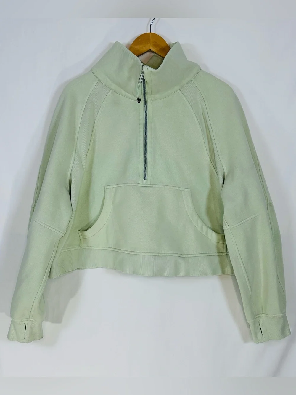 Lululemon Scuba Oversized 1/2 Half-Zip Hoodie  Mint Size XL/XXL Orangetheory
